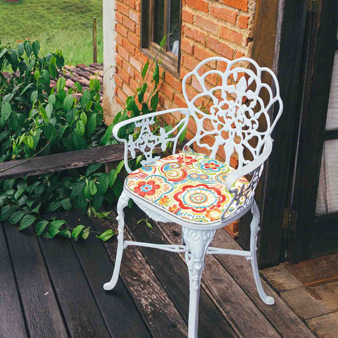 LVTXIII Outdoor Seat Cushions Patio Chair Pads 16"x17"  Flower Multi