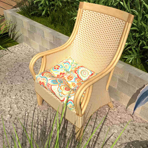 flower seat cushion with chair
