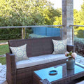 2 pack outdoor throw pillows on chair