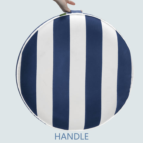Inflatable Ottoman Cabana Navy LVTXIII Outdoor