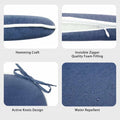 Blue patio chair pads 