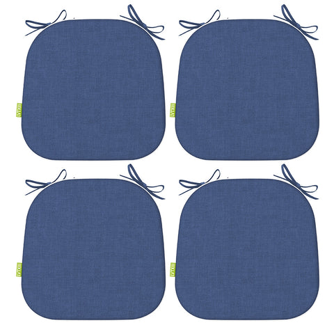 Blue patio chair pads 4