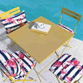 Flamingo Patio Chair Pads with pillow