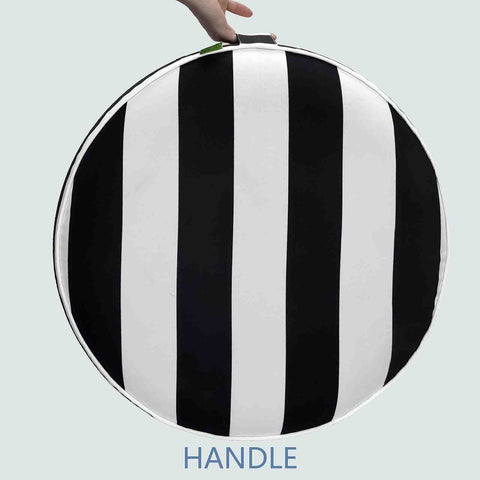Inflatable Ottoman Cabana Black handle