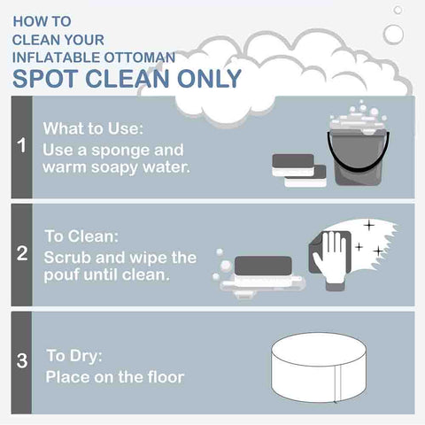 Inflatable Ottoman Geomentry tips