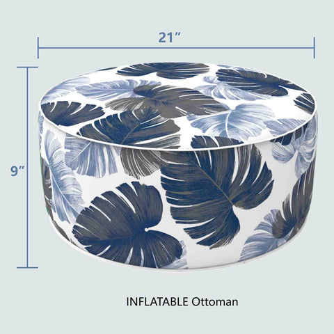 Inflatable Ottoman Home-Big Leaves size
