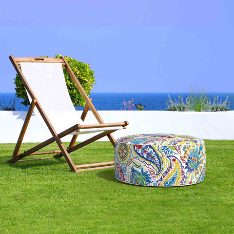 Inflatable Ottoman Paisley Chili LVTXIII Outdoor