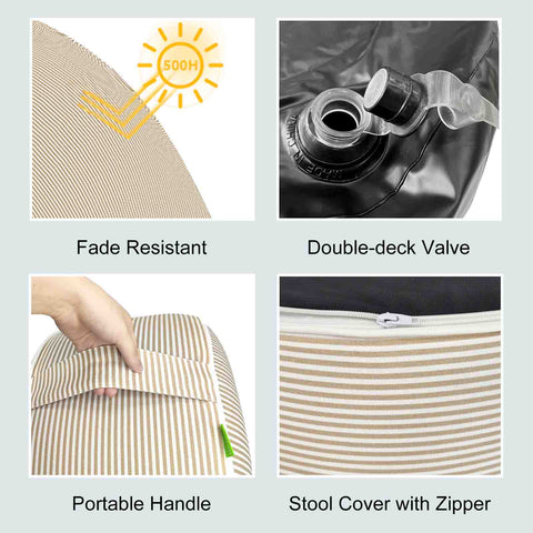 Inflatable-Ottoman-Stripe-Beige details
