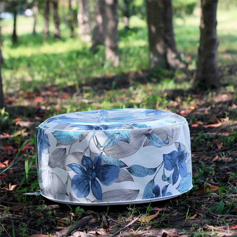Inflatable Ottoman Clemens Noir Blue patio