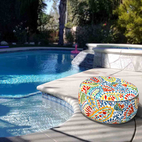 Inflatable Ottoman Paisley Ummi Multi beach