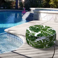 Inflatable Ottoman Palm Green in pool