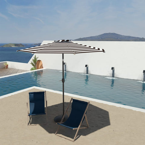 Umbrella for patio Cabana Black by the pool