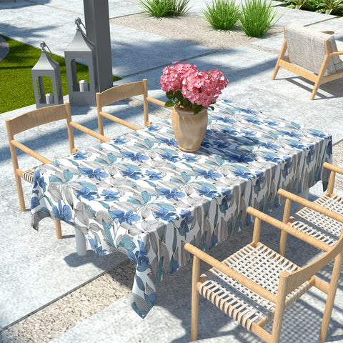 Rectangle Table Covers|LVTXIII Outdoor-tablecloth and flowers