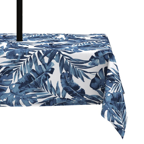 Rectangle Table Covers|LVTXIII Outdoor-Palm-Blue