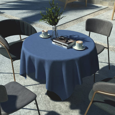Round Table Covers|LVTXIII Outdoor-tablecloth with coffee 