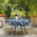 Round Table Covers|LVTXIII Outdoor-tablecloth and flowers