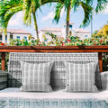 beautiful outdoor throw pillows on chairs