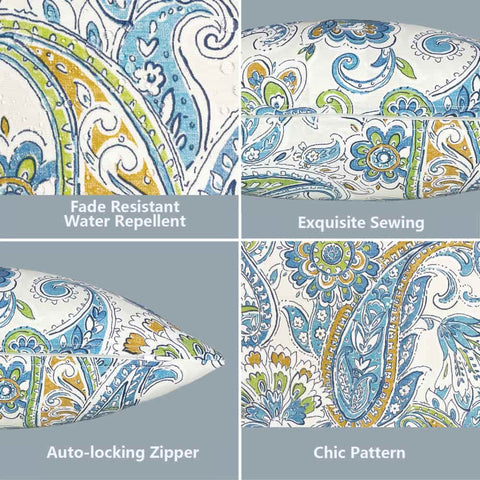 patio pillow covers with zipper