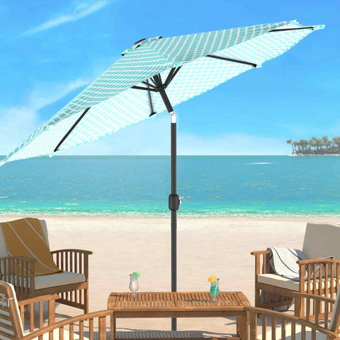 Patio outdoor umbrella green geometry LVTXIII Outdoor