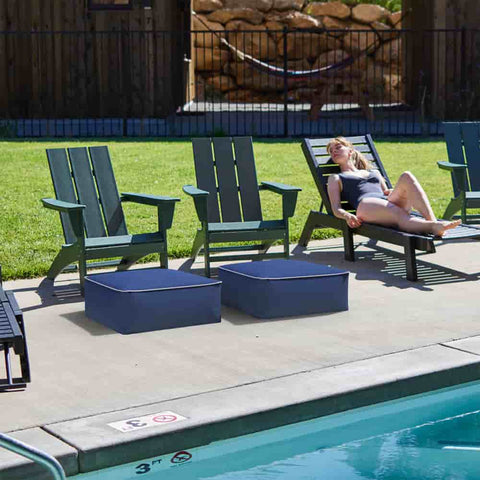 square inflatable ottoman outdoor