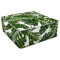Square Inflatable Ottoman Palm Green LVTXIII Outdoor