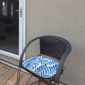 LVTXIII Outdoor Seat Cushions Patio Chair Pads 16"x17" Blue Bricks