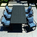 blue outdoor seat cushions patio