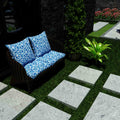 blue outdoor seat cushions garden 
