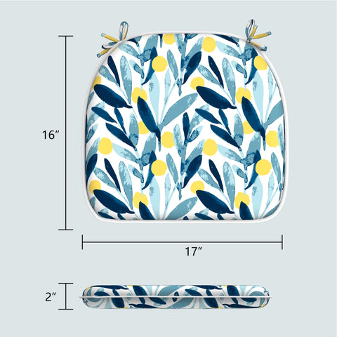 Blue Seat Cushions size
