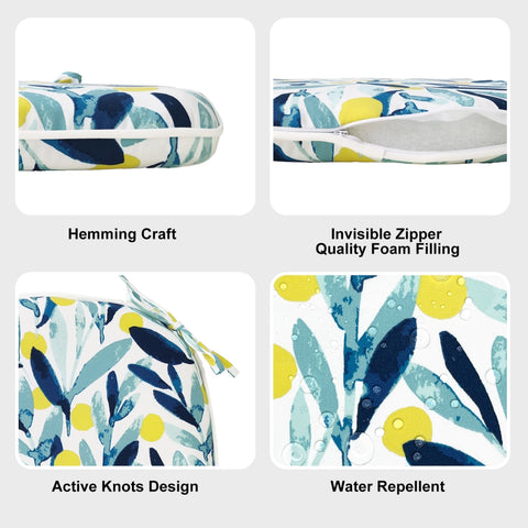Blue Seat Cushions details