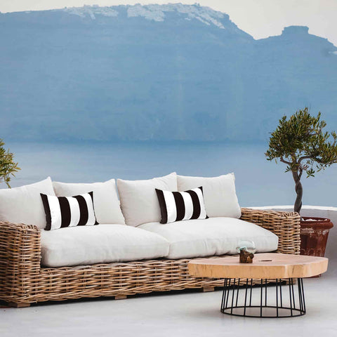 chair lumbar pillow on sofa