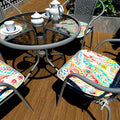LVTXIII Outdoor Seat Cushions Patio Chair Pads 16"x17" Pretty Paisley