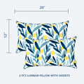 colorful lumbar pillow 12x20