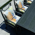 coral outdoor seat cushions with chair