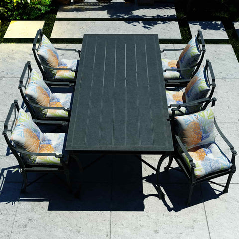 coral outdoor seat cushions with chair and table