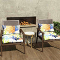coral outdoor seat cushions with pillow