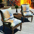 coral outdoor seat cushions with chair 2 sets