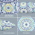 decorative lumbar pillows with zipper
