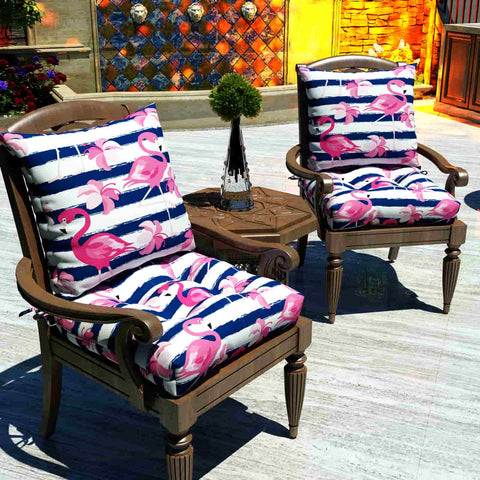 pink flamingo cushions u shape 2 outdoor