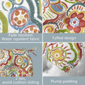 floral seat cushions wuth ties