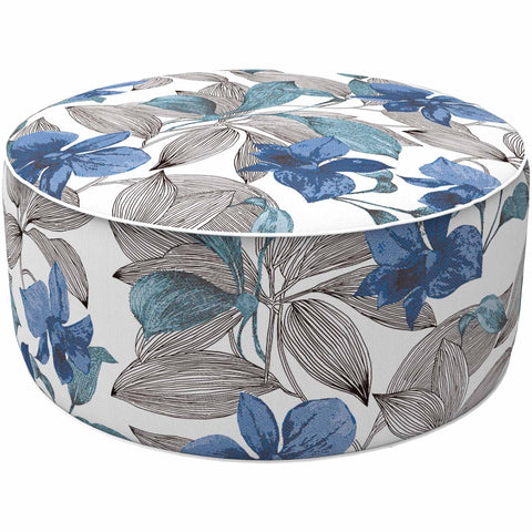 Inflatable Ottoman Clemens Noir Blue