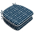 LVTXIII Outdoor Seat Cushions Patio Chair Pads 16"x17" Tie-dye Navy