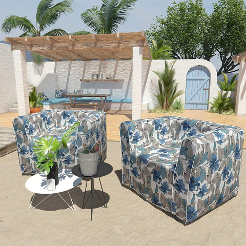 Livingsunrise Inflatable Sofa Chair Livingsunrise Outdoor Inflatable Sofa Chair Air Sofa Seat with Travel Pouch, Patio Lounge Chair Sofa for Adults and Kids, Great for Home Garden Beach (Foot Pump Included) - Clemens Noir Blue