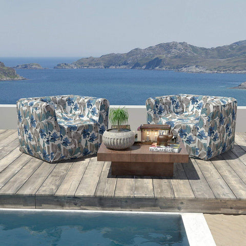 Livingsunrise Inflatable Sofa Chair Livingsunrise Outdoor Inflatable Sofa Chair Air Sofa Seat with Travel Pouch, Patio Lounge Chair Sofa for Adults and Kids, Great for Home Garden Beach (Foot Pump Included) - Clemens Noir Blue
