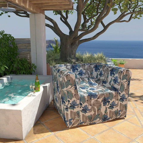 Livingsunrise Inflatable Sofa Chair Livingsunrise Outdoor Inflatable Sofa Chair Air Sofa Seat with Travel Pouch, Patio Lounge Chair Sofa for Adults and Kids, Great for Home Garden Beach (Foot Pump Included) - Clemens Noir Blue