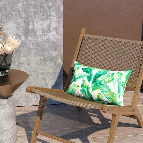 Livingsunrise Lumbar Pillow Covers Livingsunrise Outdoor/Indoor Lumbar Pillow Case Covers,  12" x 20" Patio Garden Decorative Lumbar Pillow Covers Pack of 2 for Outdoor Home Patio Furniture Use Swaying Palms Capri