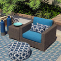 Livingsunrise Lumbar Pillow Covers Livingsunrise Outdoor/Indoor Lumbar Pillow Covers,  Patio Garden Decorative Lumbar Pillow Covers,  All Weather Cushion Cases for Sofa,  Patio Couch Decoration 12x20,  2 Pack,  Knot Navy