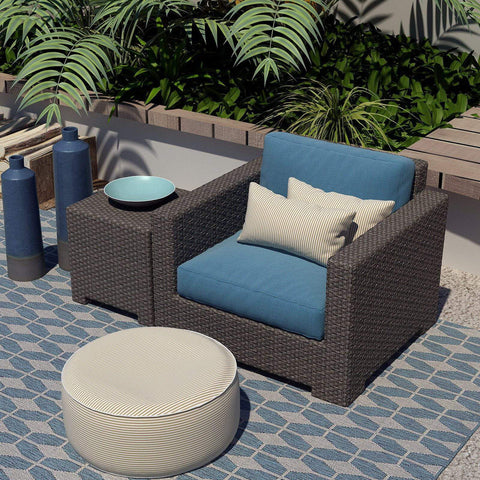 Livingsunrise Lumbar Pillow Covers Livingsunrise Outdoor/Indoor Lumbar Pillow Covers,  Patio Garden Decorative Lumbar Pillow Covers,  All Weather Cushion Cases for Sofa,  Patio Couch Decoration 12x20,  2 Pack,  Stripe Beige