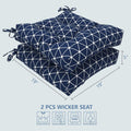 navy outdoor seat cushions size