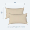 lumbar outdoor pillow 12x20